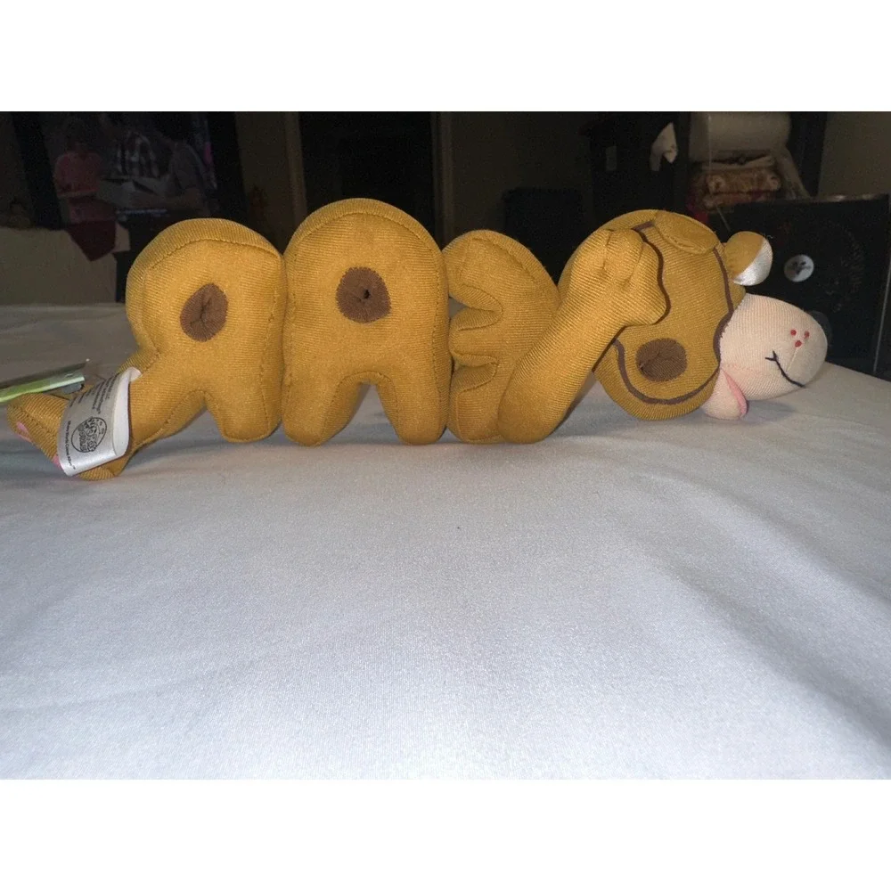 Word World Bear Plush Stuffed Animal WordThing PBS Kids 2004 NWT Brown 12 Inch